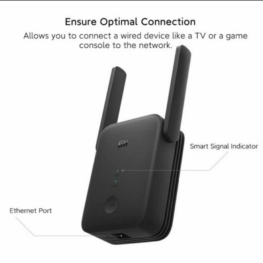 XIAOMI MI WIFI RANGE EXTENDER AC1200 PENGUAT SINYAL REPEATER 1200Mbps