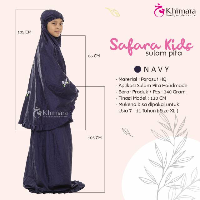 Safara Kids mukena anak | Mukena traveling | Mukena Parasut | mukena anak anak