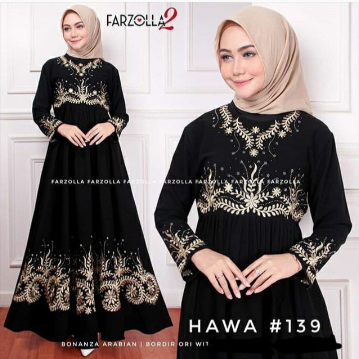 abaya bordir kekinian-abaya malaysia-promo dadakan-fashion muslim-abaya syari jumbo xxl-gamis kekini