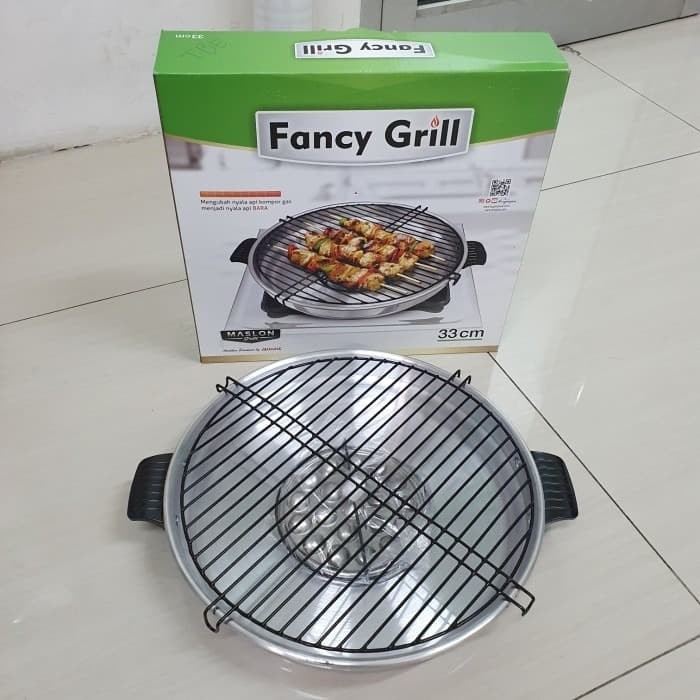 Yakiniku Grill Pan Maspion Fancy Barberque Grill Pan Alat Pemanggang BBQ Non-stick