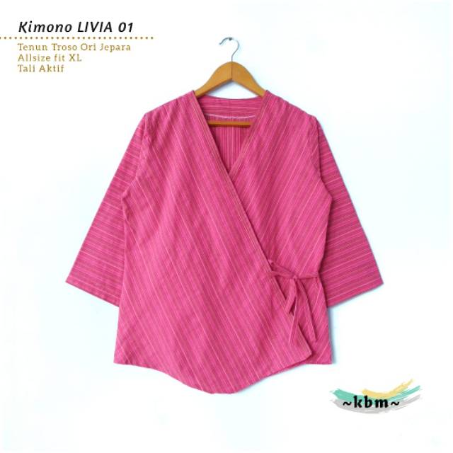 Kimono livia tenun troso halus