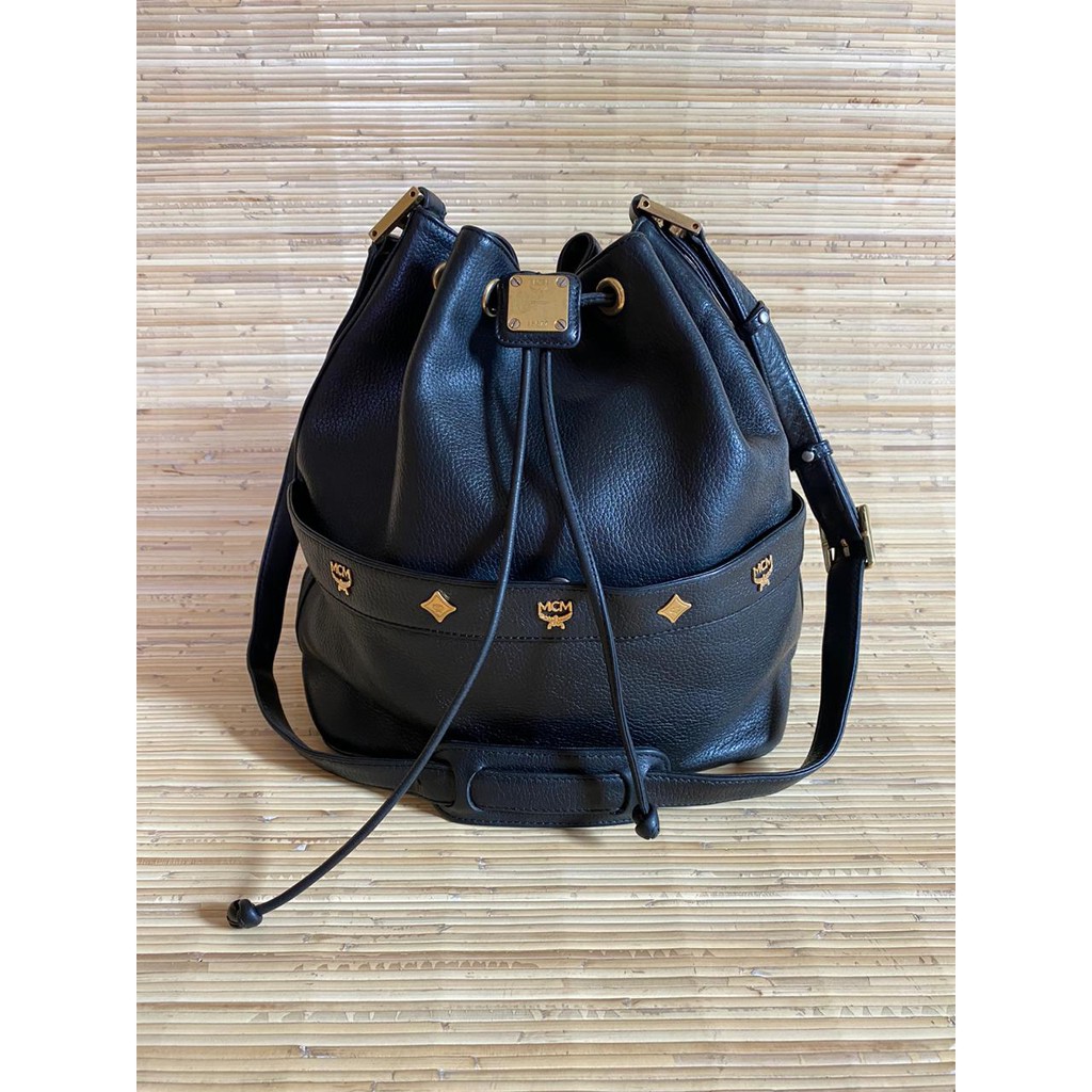 Preloved MCM Bag Serut Black