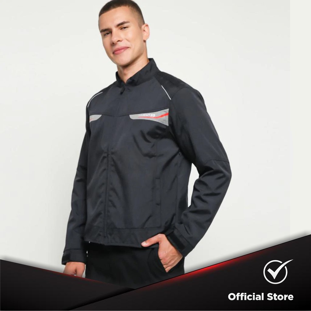 Jaket Motor Tahan Angin Pria - INVENTZO Ignacio Alpha Black