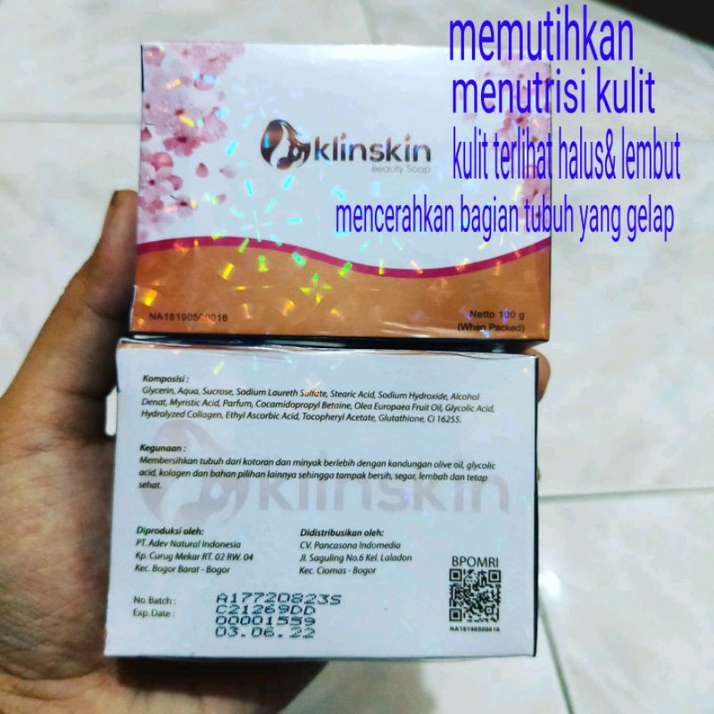 Klinskin sabun pemutih