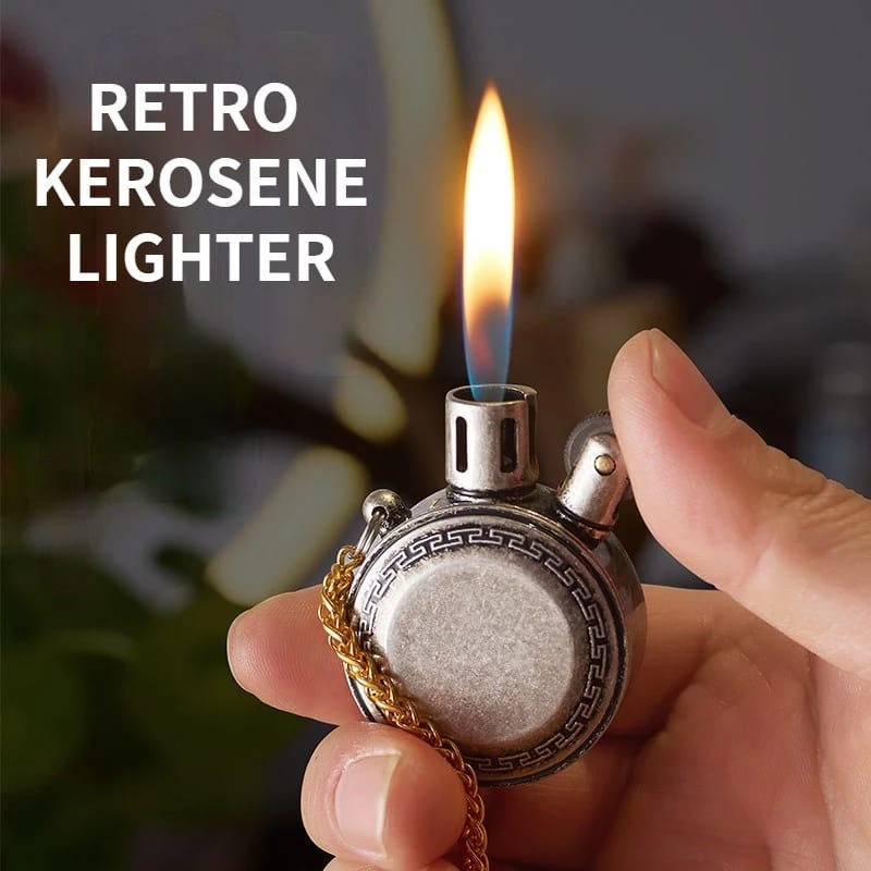 KOREK API PEMANTIK API UNIK MINI RETRO POCKET VINTAGE GAS LIGHTER  BR37