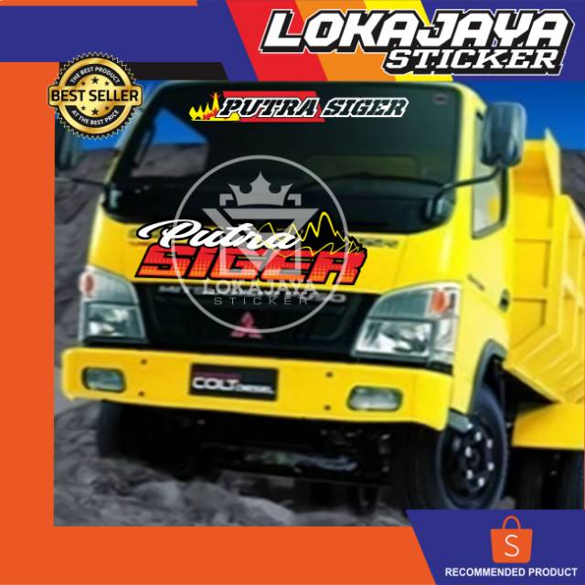 Sticker Cutting Reflektife Kaca Depan Truk Trek Canter Fuso Hino Colt Diesel Wayerprof Shopee Indonesia