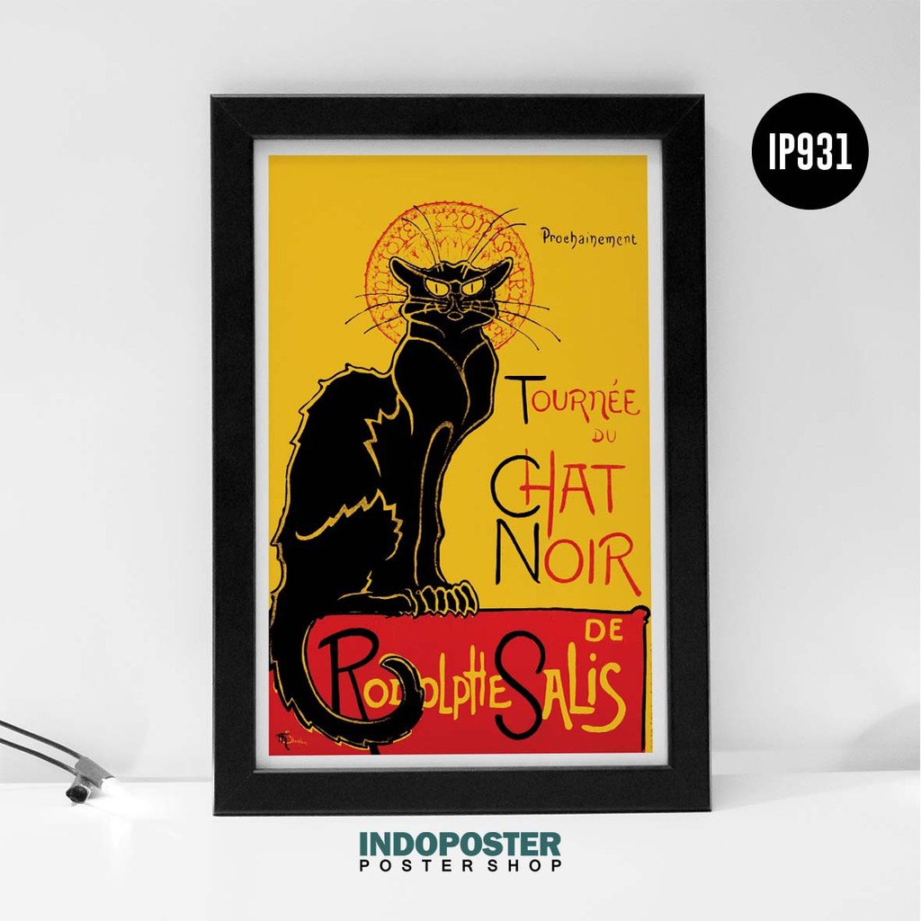 

Poster Tournée du Chat Noir de Retro Vintage PIPIMOCI A3 45X30cm