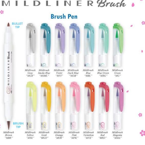 

TRXI3u8T--STATIONERY HAUL- MILDLINER BRUSH PEN/PULPEN/BULPEN