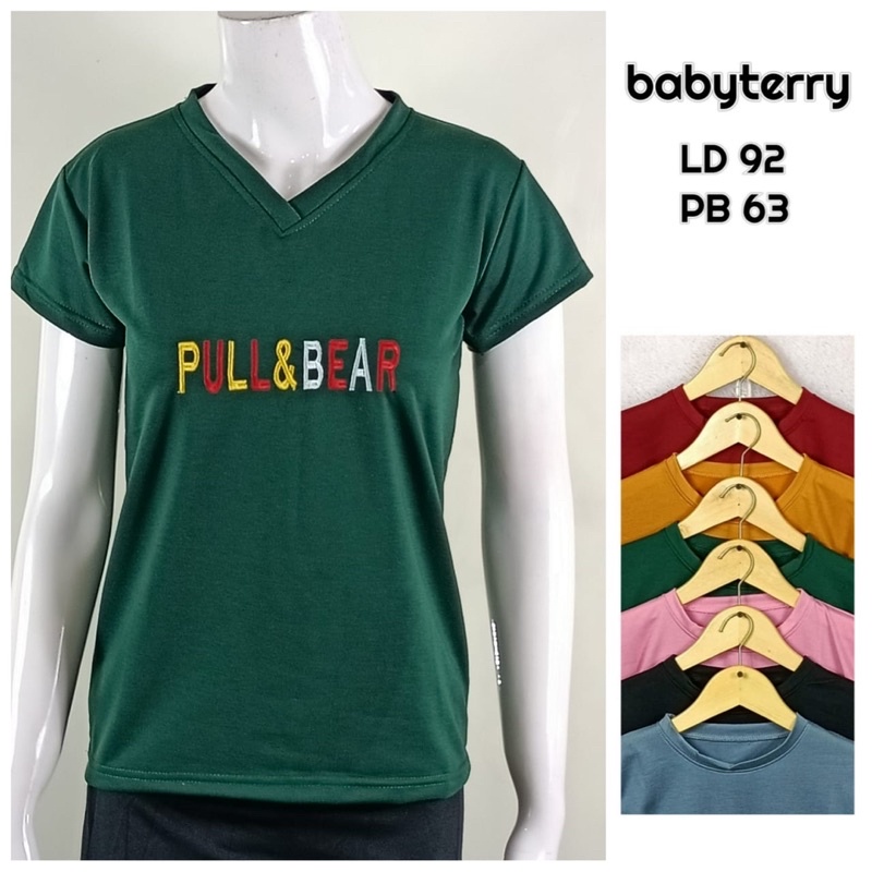 Kaos Wanita V neck Bordir LD 92 Seri 2 Murah - Seri 2/3