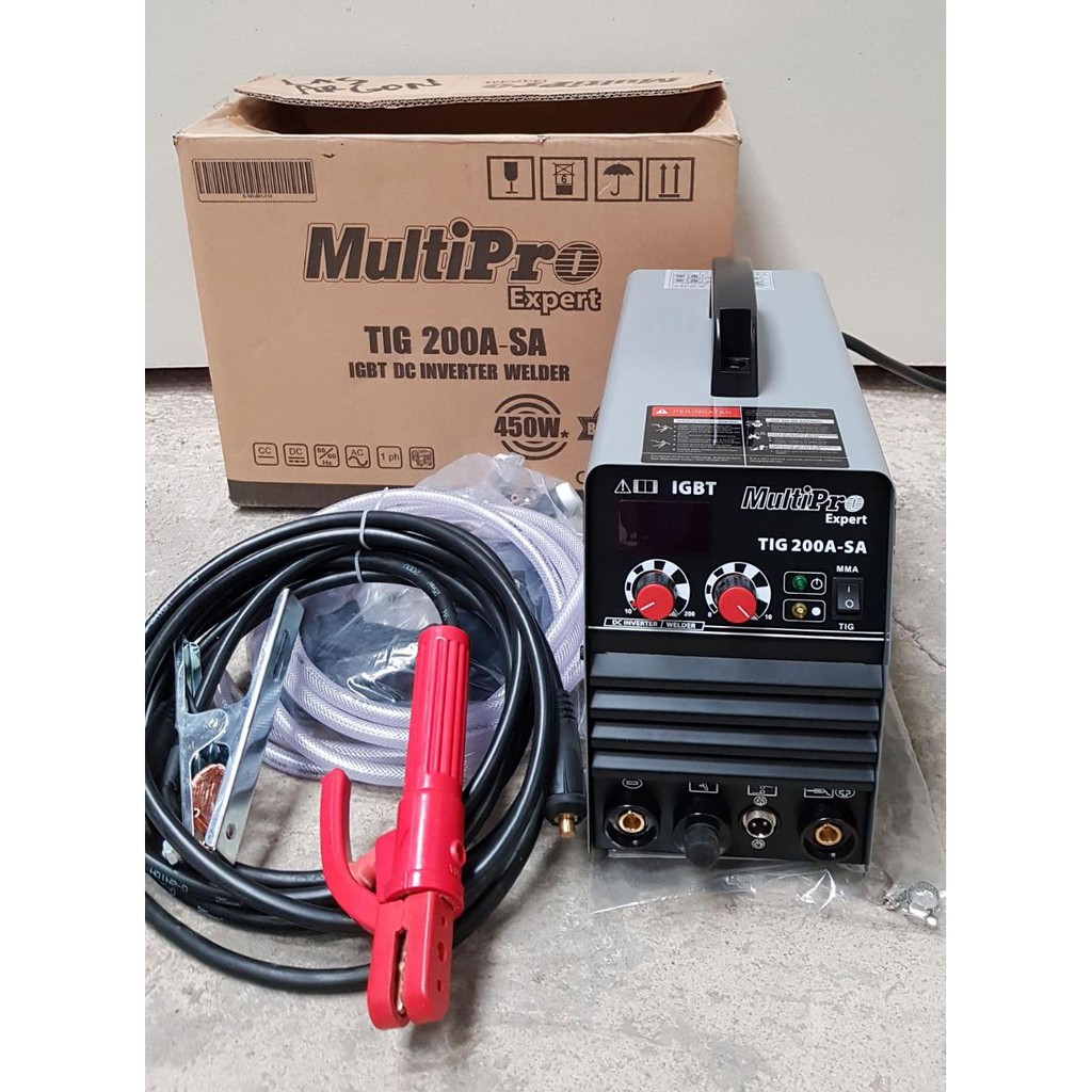 MULTIPRO Mesin las 450 watt TIG 200 A SA ARGON trafo las listrik low