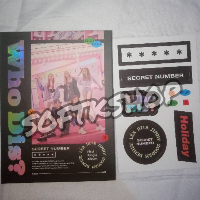 [Ready Stock] ALBUM SECRET NUMBER "WHO DIS?" (ALBUM ONLY+Sticker)