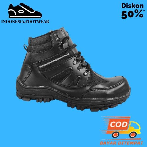 Sepatu Boots Crocodile ARMOR sepatu Safety Boot Ujung Besi Kerja Proyek Paling Murah - Bisa Cod