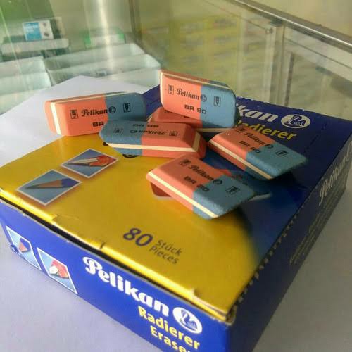 

Kusus Hari Ini Penghapus Pensil Pulpen Pelikan Biru Orange Br 80 Original Limited