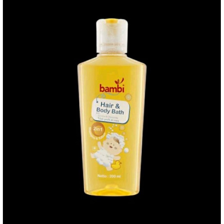 Bambi Baby Hair &amp; Body Bath 2 in 1| Sabun dan Shampoo Untuk Kulit Bayi Normal - Sensitif | PH Balance