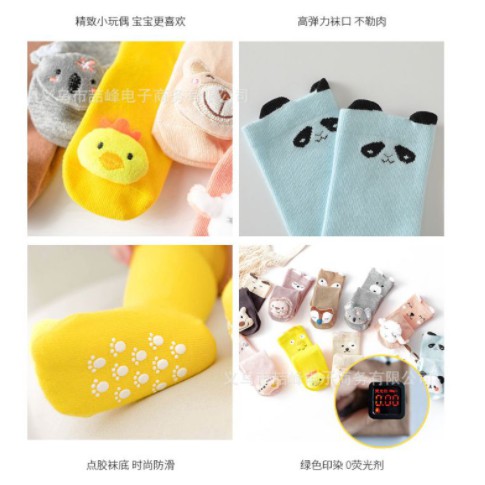 Kaos Kaki Panjang Bayi / Anak 0-2 Tahun BONEKA DUO TIMBUL / Kaos Kaki Rib Stripe / Kaos Kaki Lutut Boneka Knee CBKS VC