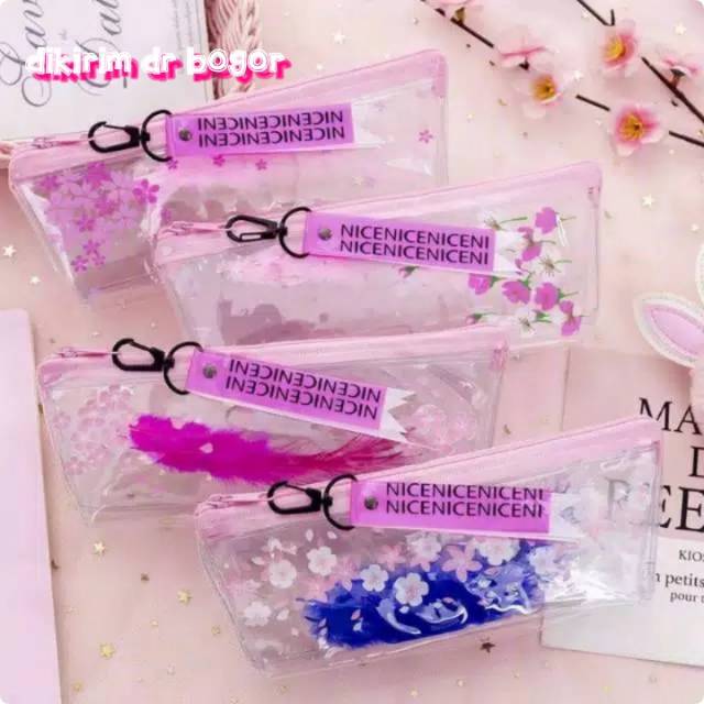 

Tempat Pensil Sakura Transparan Bulu Lucu ~♥~
