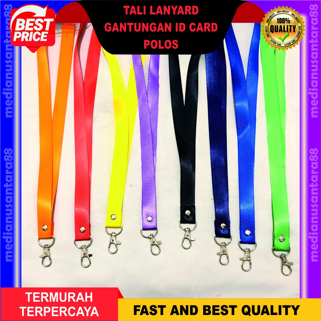 

Tali Id Card 2 Cm Polos Bahan Nylon Mengkilap Berkualitas