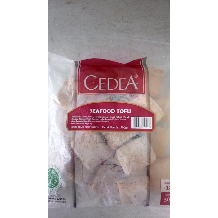 

MINUM-SIAP-DRINK-TO-READY- CEDEA PREMIUM SEAFOOD TOFU 500GR -READY-TO-DRINK-SIAP-MINUM.