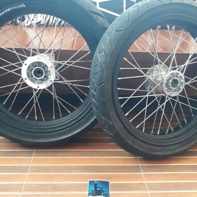 supermoto klx bf dtracker velg set supermoto klx150L murah