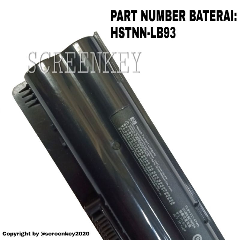 Baterai Batre Original Laptop Compaq Presario CQ35 HP Pavillion DV3 HSTNN-LB82 HSTNN-LB93