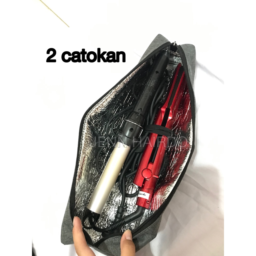 tas catokan/pouch catokan/catokan rambut/tempat catokan anti panas