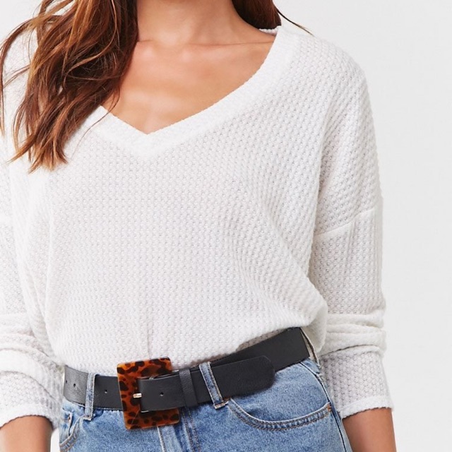 Forever 21 waffle knit top