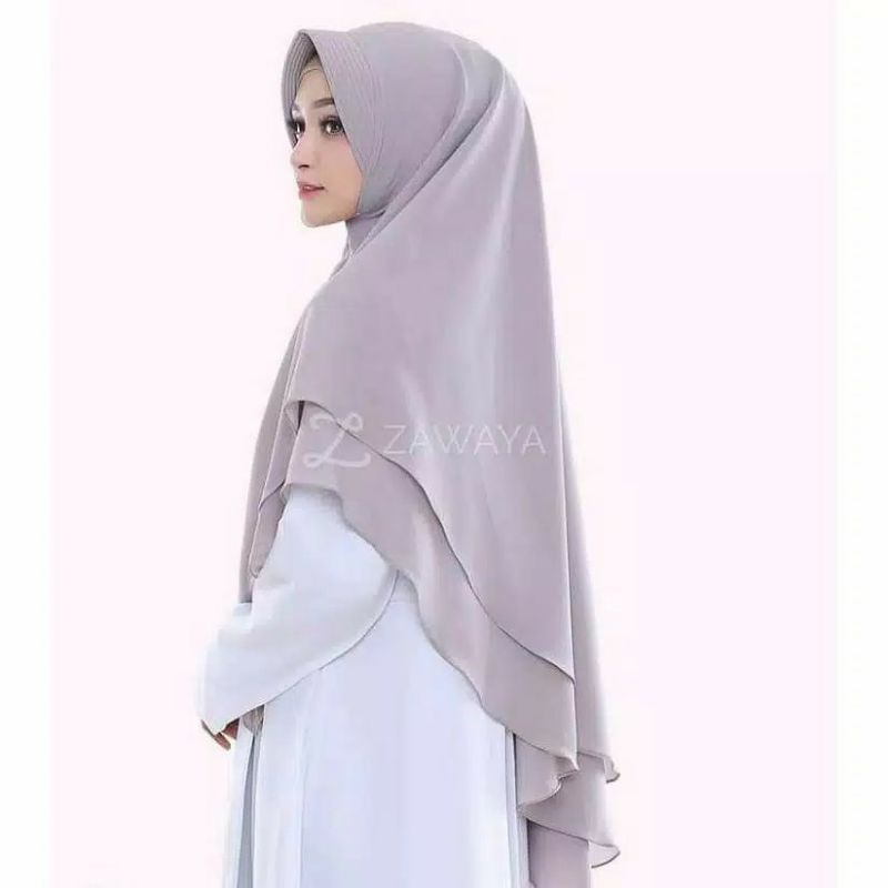 PROMO 12.12 sale HIJAB KHIMAR JUMBO 2 LAYER HIJAB/ KHIMAR RAIZA /FASHION MUSLIM TERBARU KERUDUNG /HIJAB INSTAN/HIJAB SYAR'I-1
