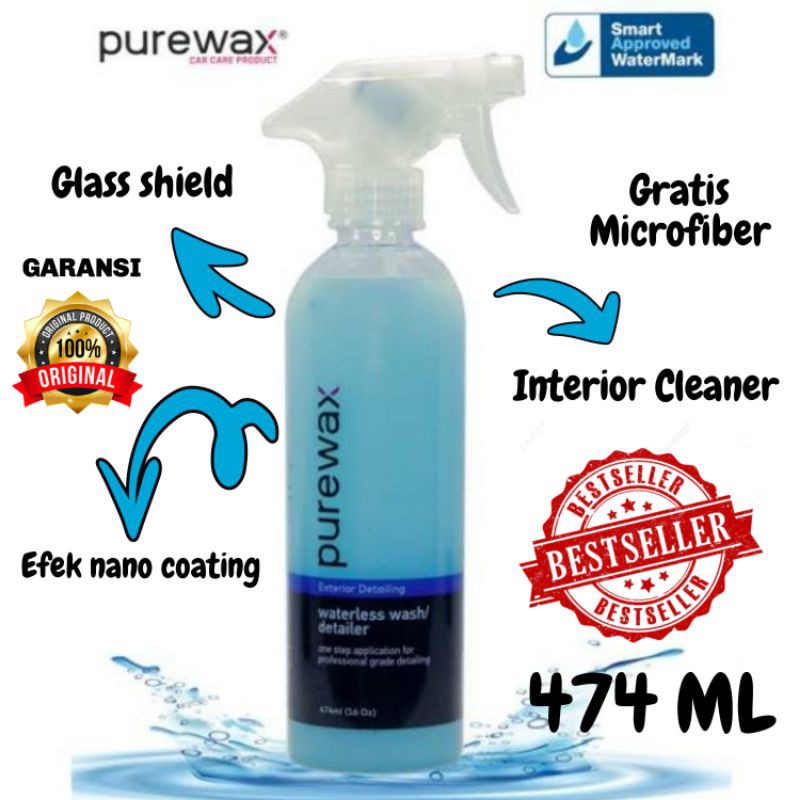 Tsy PureWAX/ Wash And Wax/ Obat Jamur Kaca/ Obat Head Lamp/ Penghilang Baret/ Perawatan Mobil/