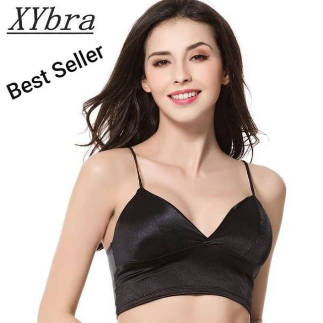 Bra Kemben Satin Bralette Tangtop Crop Top Sabrina 011