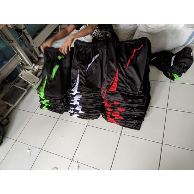 celana pendek unisex mizuno bulan sabit bahan tebal lusinan