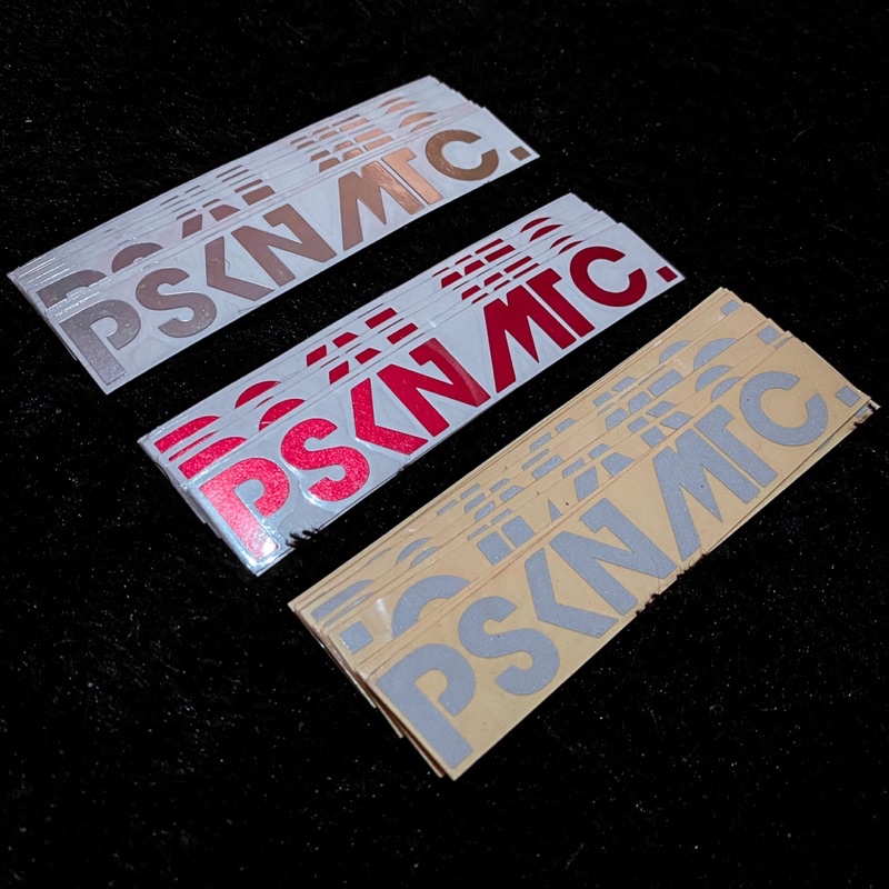 Stiker set PSKNMTC isi 3 original (putih, merah, chrome)