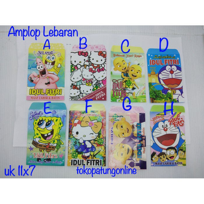 

BIG PROMO Amplop Lebaran Angpau Idul Fitri Kartun B0093