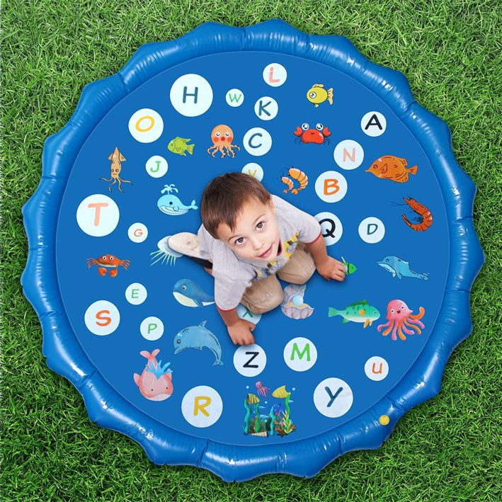 KOLAM AIR MANCUR 170CM MANDI SEMPROT SPLASH POOL PLAYMAT WATER SPRAY PAD