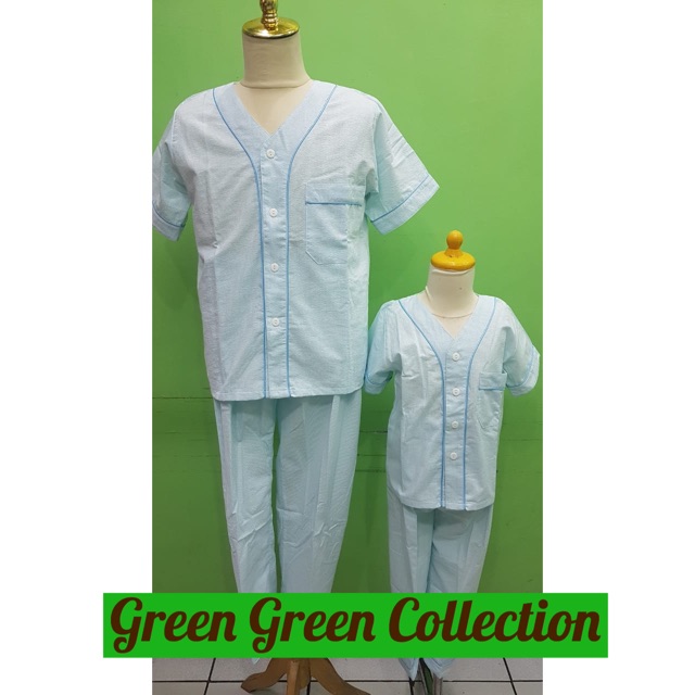 Baju tidur/piama/piyama Katun Garis-Garis anak/remaja