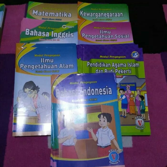 Paket 7 Buku Lembar Kerja Sekolah/LKS Kelas 5 SD semester 2 baguss