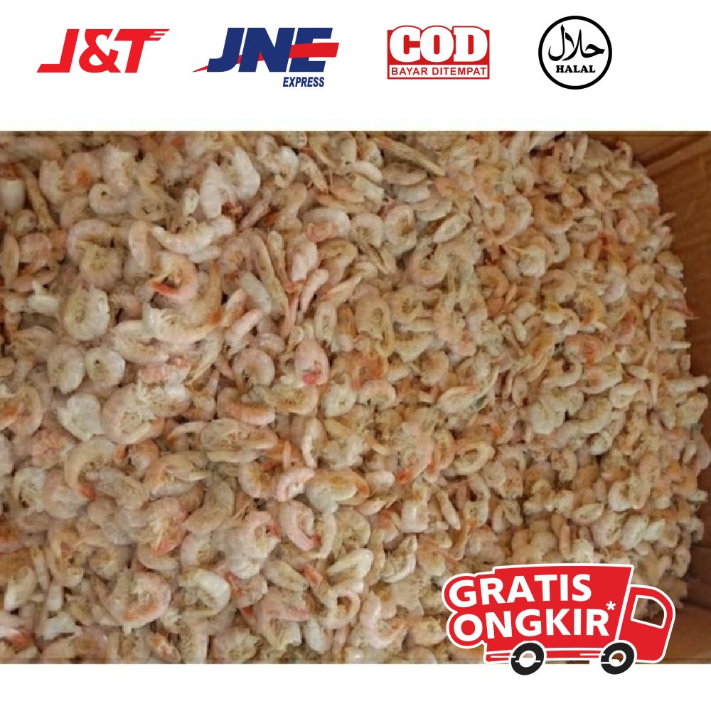 

Udang kering tanpa kepala udang pk 100 gram asli medan