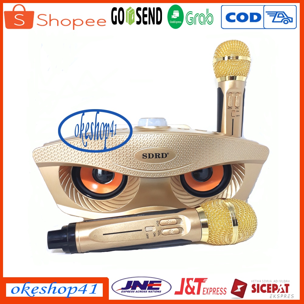 FLECO FL 311 Karaoke Speaker dengan 2 Mikrofon Bluetooth