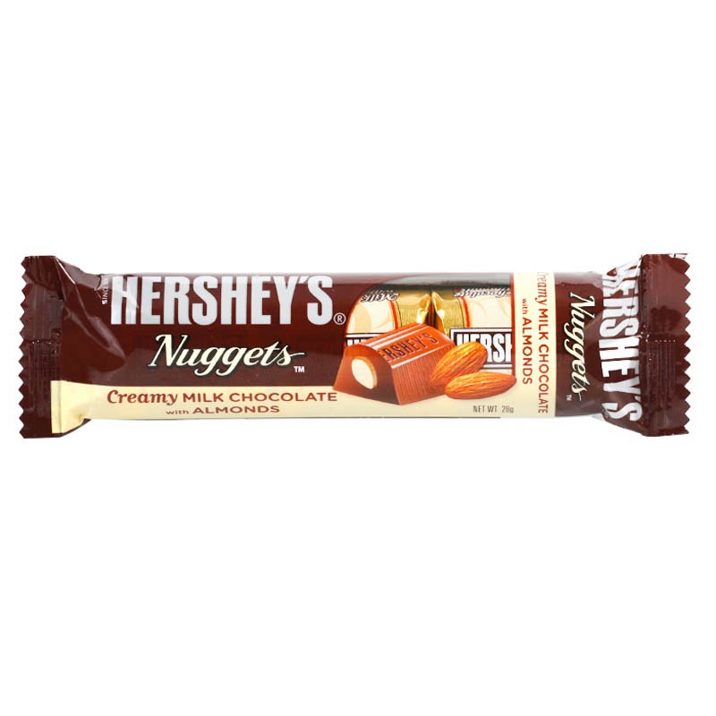 

Hershey's Nuggets Creamy Milk Chocolate With Almond 28g