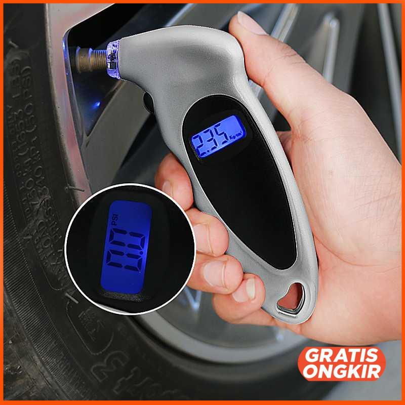 Pengukur Tekanan Ban Mobil Digital LCD Manometer