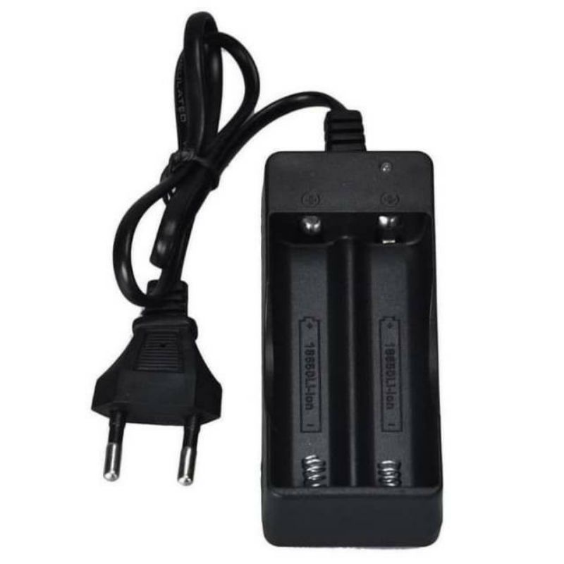 Charger Baterai Universal 2 slot Kabel USB Cas Semua Jenis Baterai 18650