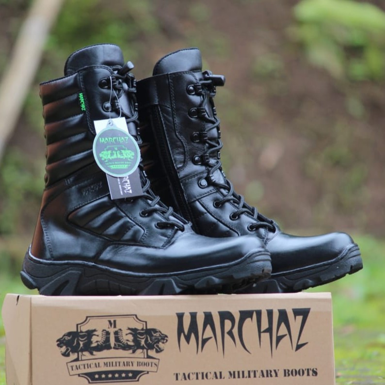 SEPATU PDL PASKHAS MARCHAZ KULIT SAPI ASLI SEPATU PDL TNI POLRI SECURITY SATPAM