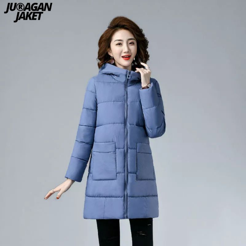 jaket wanita winter hangat musim dingin puffer tebal