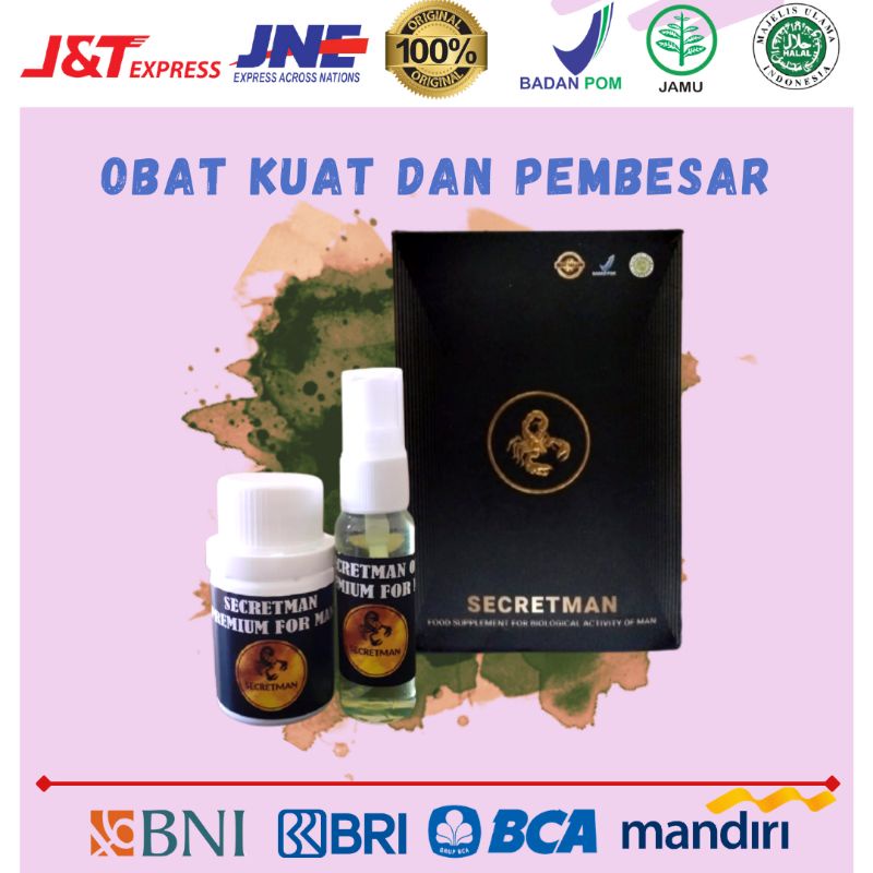 RAHASIA AMPUH!! OBAT KUAT KHUSUS PRIA || SECRETMAN KAPSUL & OIL || 100% herbal alami || box