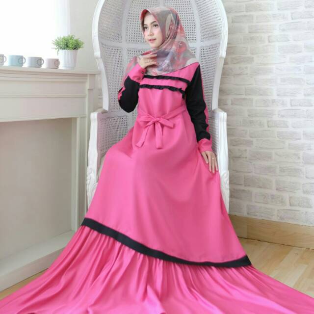 GAMIS NAURA SYAR'I TERBARU (real pic) Busana muslim