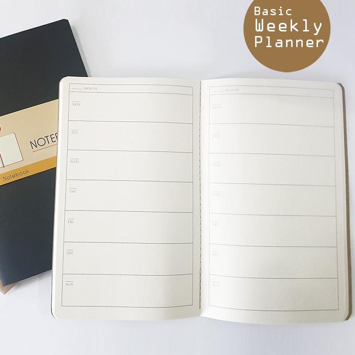 

[KODE 00LT8] Weekly Journal - Notebook - Agenda - Planner Softcover