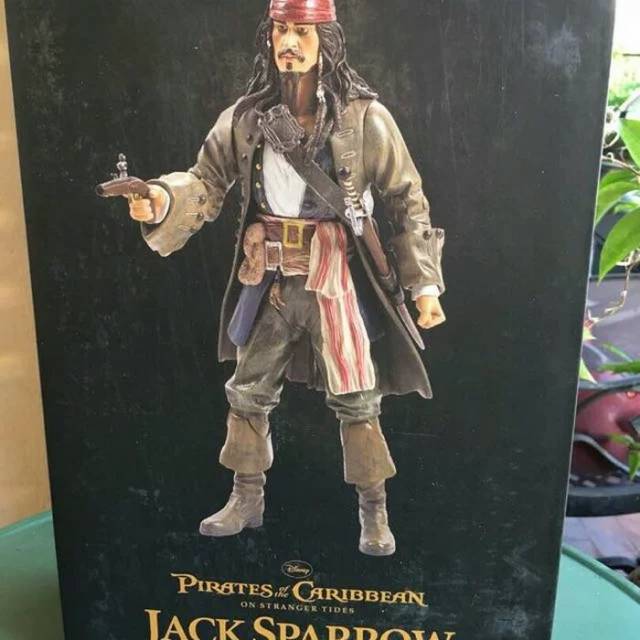 Jack sparrow action figure pirates caribbean 12inch neca