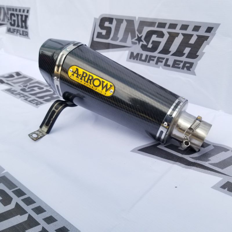 Knalpot Racing Arrow Carbon matic NMAX AEROX155 ADV150 PCX150 VARIO SCOOPY BEAT MIO GENIO LEXI125-6