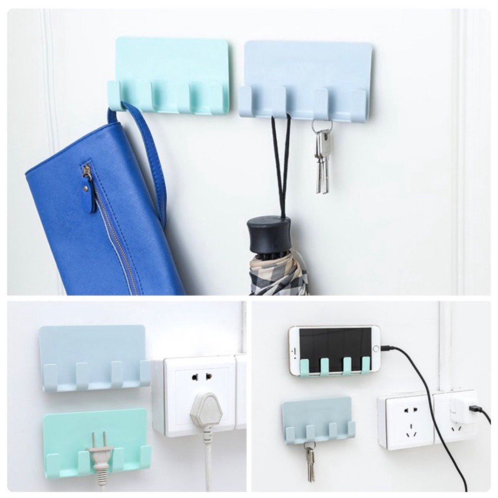 Holder Hp MULTIFUNGSI Tempel / Wall Holder Gantungan Kunci Key Holder Wall Holder Dinding