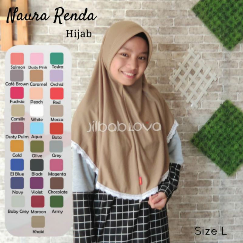 PROMO HIJAB JILBAB NAURA RENDA SIZE L