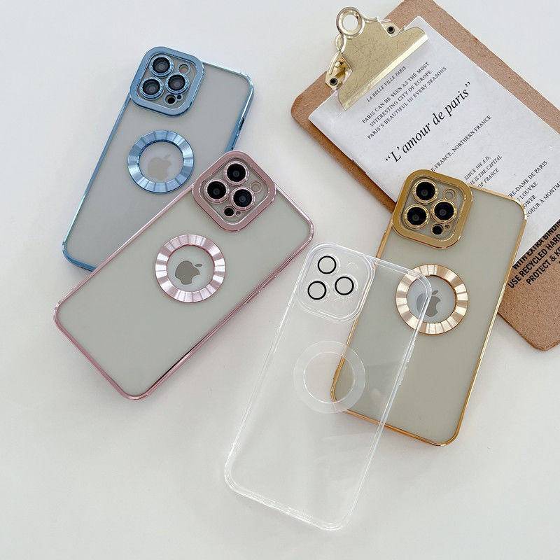 Case Pelindung Kamera Bahan Kaca Transparan Untuk iPhone 12 13 Pro Max 12 13